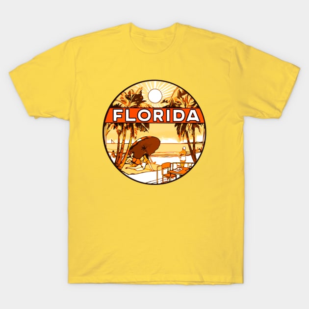 Florida Beach T-Shirt by Widmore